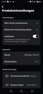 JBL Charge 5 Wi-Fi WLAN Screenshot