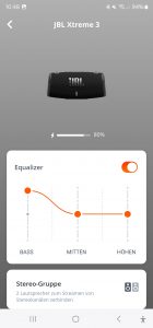JBL Xtreme 3 App im Detail