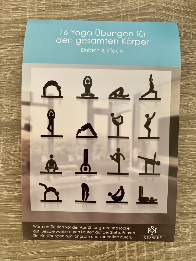 KESSER®-Yogamatte Übungsposter
