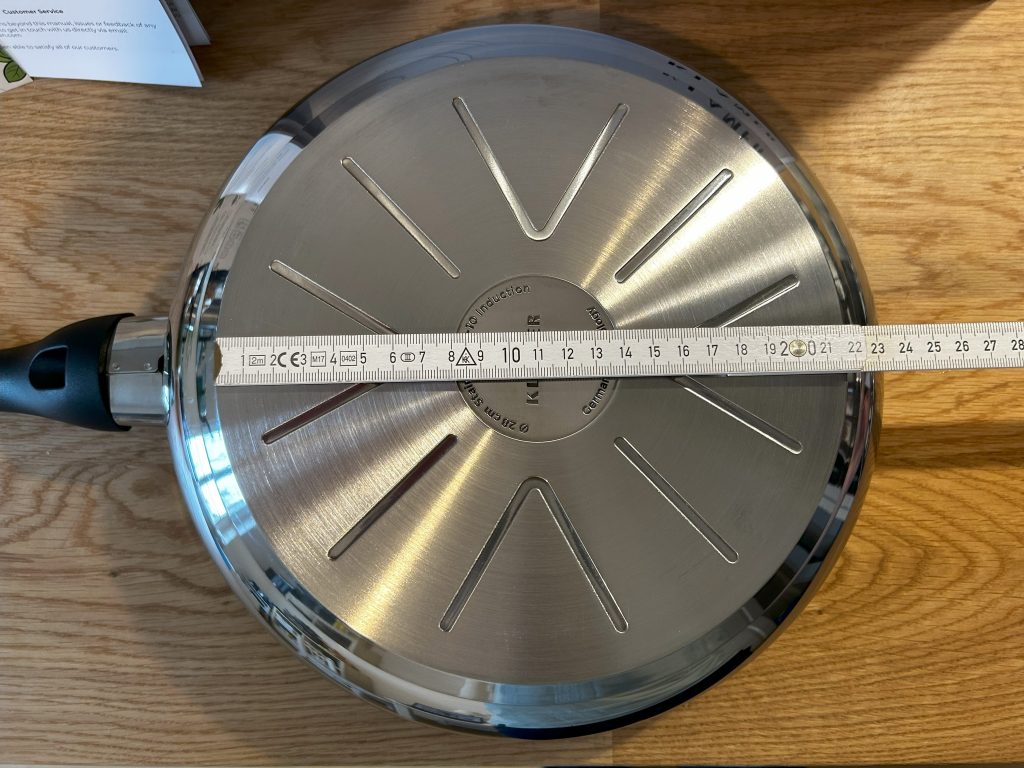 Klamer Profi Pfanne Durchmesser Rückseite