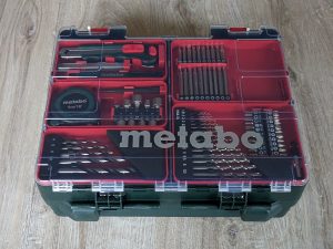 Koffer des Metabo BS 18 Akku-Bohrschraubers von vorne