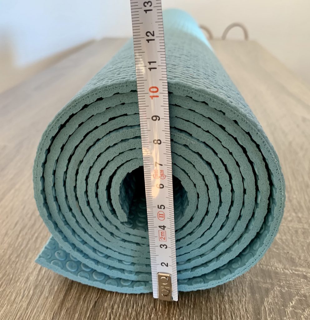 LILENO-SPORTS-Yogamatte Durchmesser zusammengerollt