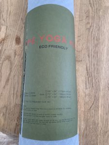 Oak & Tea Yogamatte Nahaufnahme Banderole