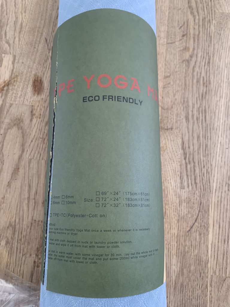 Oak & Tea Yogamatte Nahaufnahme Banderole