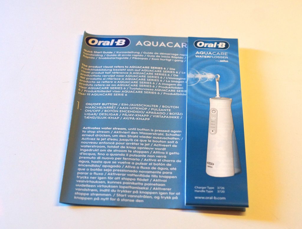 Oral-B AquaCare 6 Bedienungsanleitungen