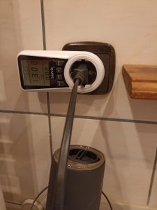 Panasonic EH-NAOJ Haartrockner, Messen der Leistung in Watt