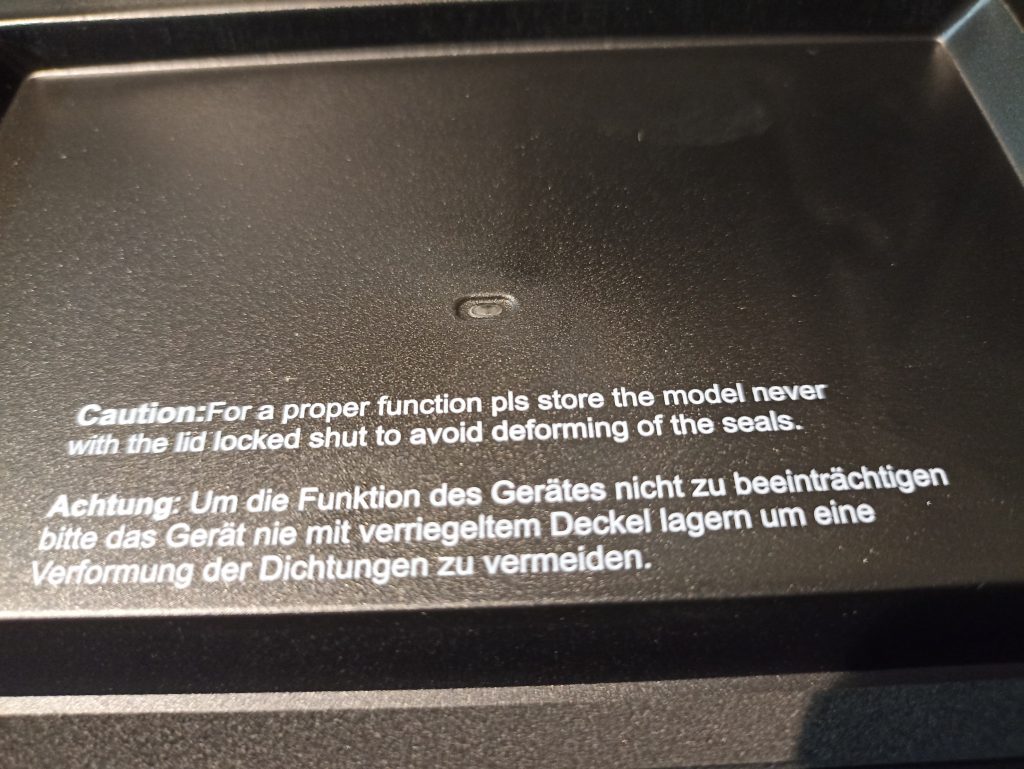 ProfiCook PC-VK 1080 Vakuumierer, Innenansicht Aufdruck