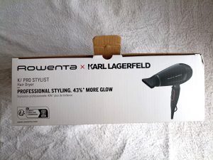 Rowenta X Karl Lagerfeld Haartrockner, Verpackung Oberseite