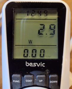 SYNHOPE Mini Stromverbrauch