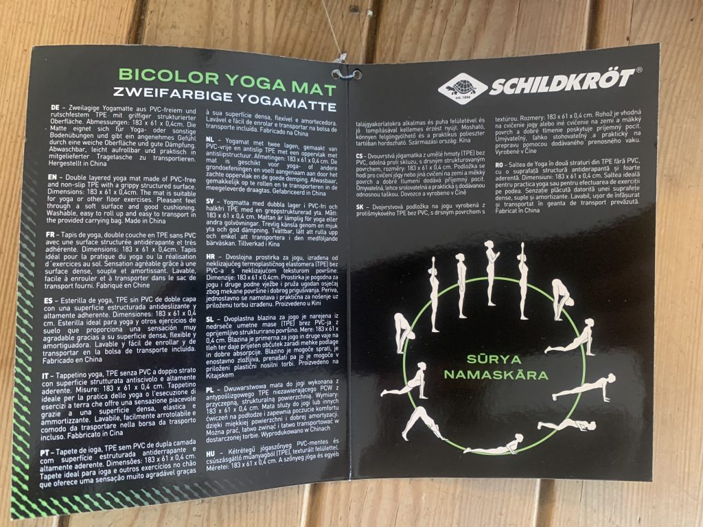 Schildkröt ‎960067 Yogamatte geöffneter Flyer
