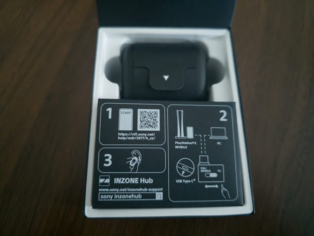 Sony INZONE Buds In-Ear-Gaming-Headset geöffnete Verpackung