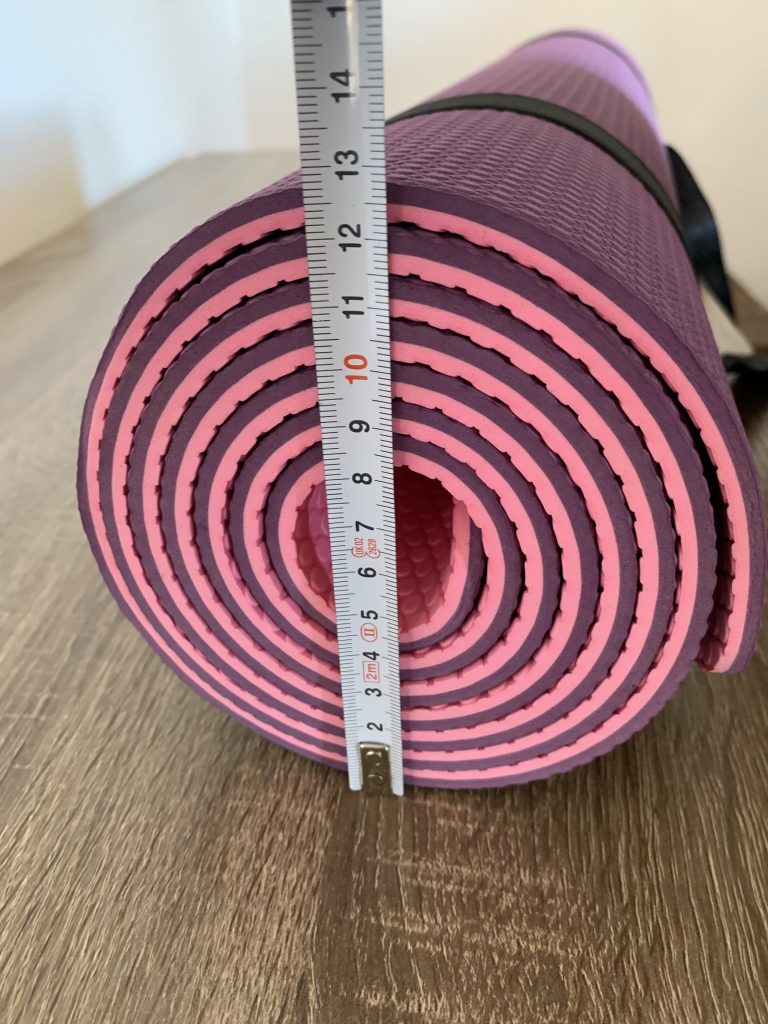 TOPLUS-Yogamatte Durchmesser zusammengerollte Matte