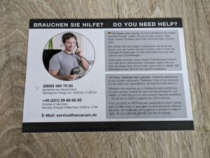 Telefonsupport der SECACAM Wild-Vision Wildkamera