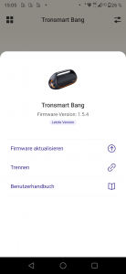 Tronsmart Bang App Screenshot 2