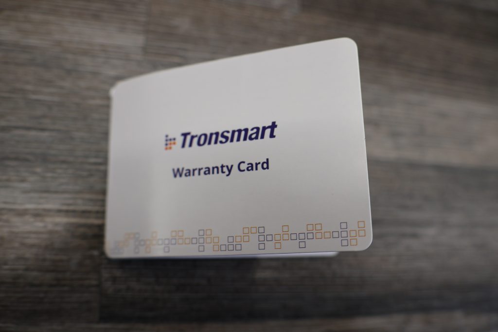 Tronsmart Garantiekarte