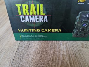 Verpackung der Coolife H881 Wildkamera in der Nahansicht