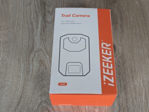Verpackung der iZEEKER iG200 Wildkamera von vorne