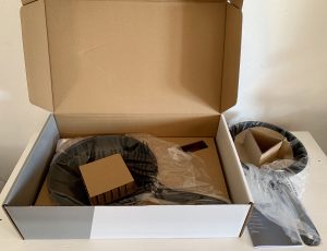WMF Devil beschichtetes Pfannenset im geöffneten Karton mit beiden Pfannen