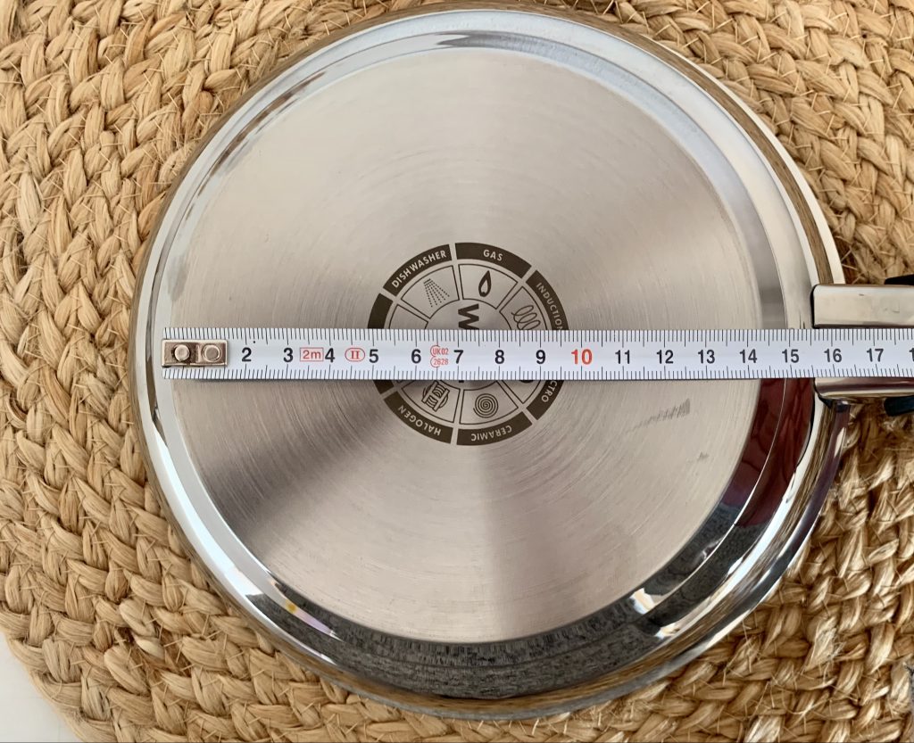 Woll Concept beschichtete Pfanne Bodendurchmesser