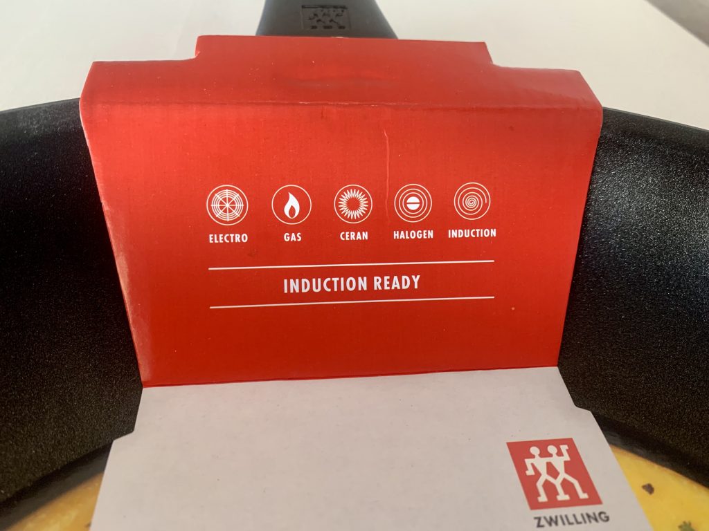 ZWILLING Madura Plus beschichtete Pfanne Produktinformationen auf dem Schutzkarton Teil 2