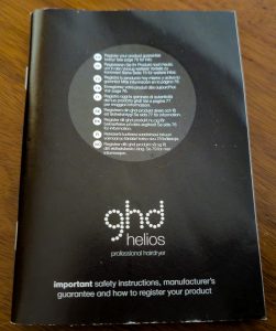 ghd Helios Haartrockner Bedienungsanleitung