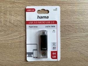 Hama Laeta Twin USB-Stick Verpackung Vorderseite