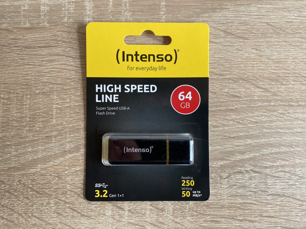 Intenso High Speed Line USB-Stick Verpackung Vorderseite
