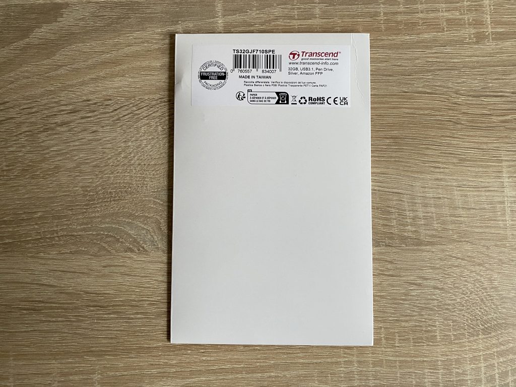 Transcend JetFlash 710 USB-Stick Verpackung
