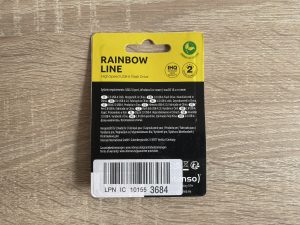 Intenso Rainbow Line USB-Stick Verpackung Rückseite