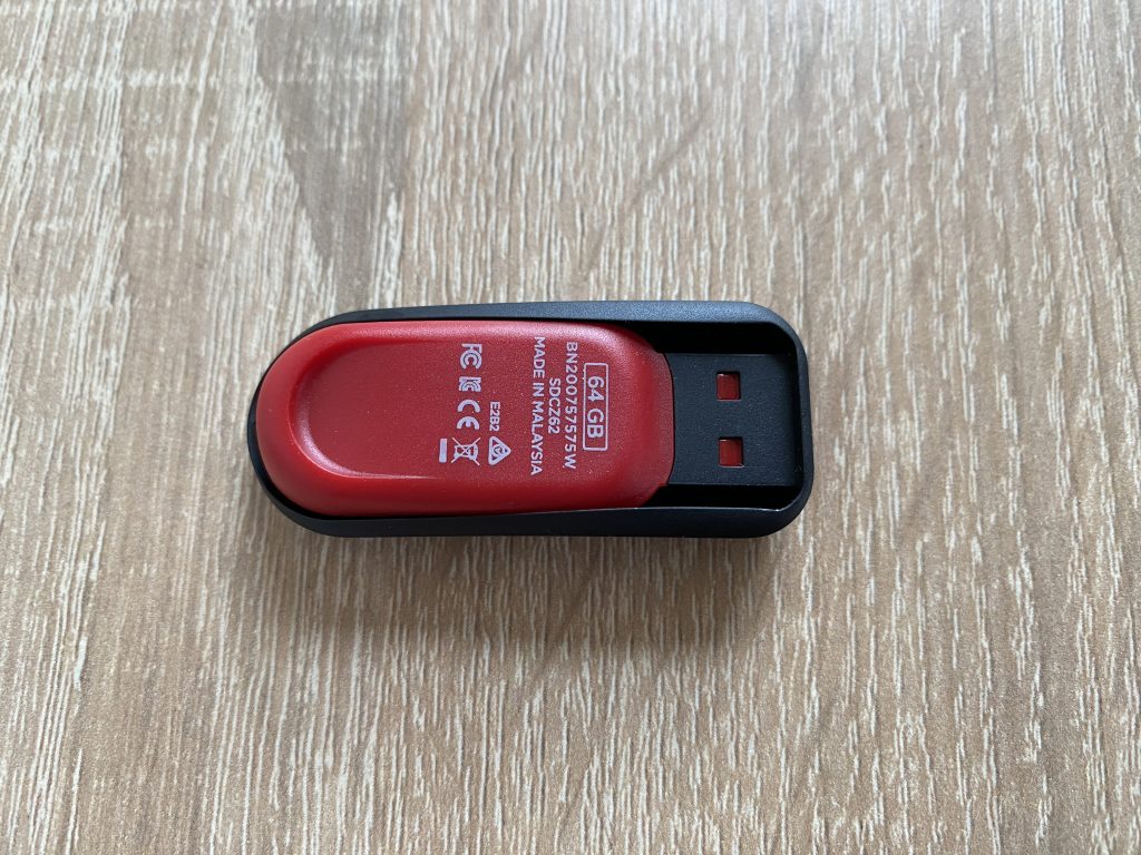SanDisk Cruzer Snap USB-Stick Unterseite