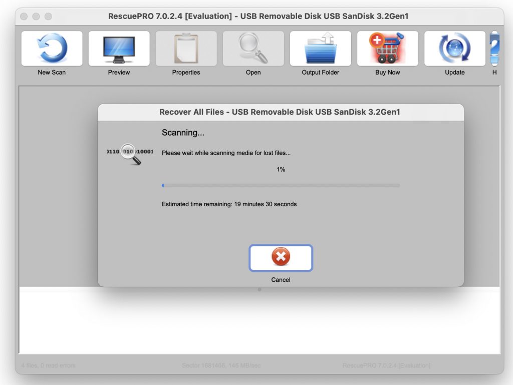 SanDisk Cruzer Snap USB-Stick RescuePro Deluxe Datenwiederherstellung 1