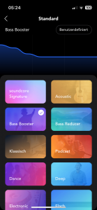 Anker Soundcore Q20i Over_Ear-Kopfhörer App Voreingestellte Equalizer Auswahl