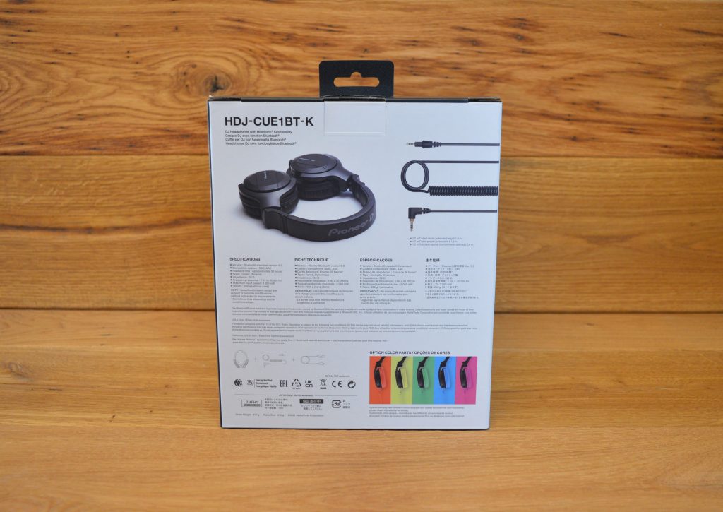 Pioneer DJ HDJ-CUE1 Over-Ear-Kopfhörer Verpackung Rückseite