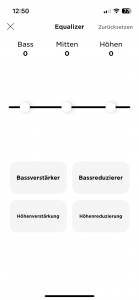 Bose QuietComfort Over-Ear-Kopfhörer App Equalizer Einstellungen