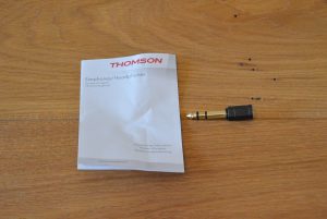 Hama Thomson TV Over-Ear-Kopfhörer Verpackungsinhalt Anleitung und Klinkenadapter