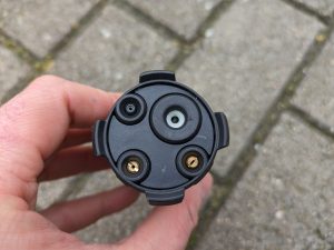 4-in-1-Düse des EInhell Hypresso Akku-Hochdruckreinigers von vorne