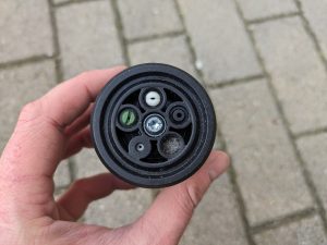 5-in-1-Düse des Kärcher KHB 6 Akku-Hochdruckreiniger von vorne