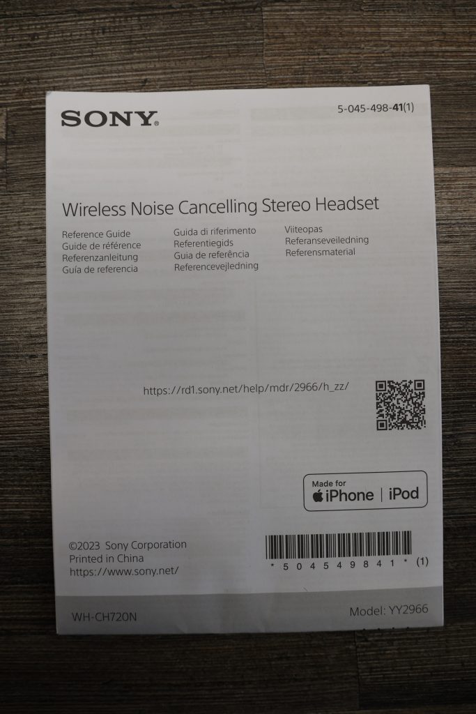 Sony WH-CH720N Over-Ear-Kopfhörer Bedienungsanleitung