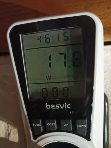 Amazon Basics Vakuumierer, Leistung im Watt beim Vakuumieren