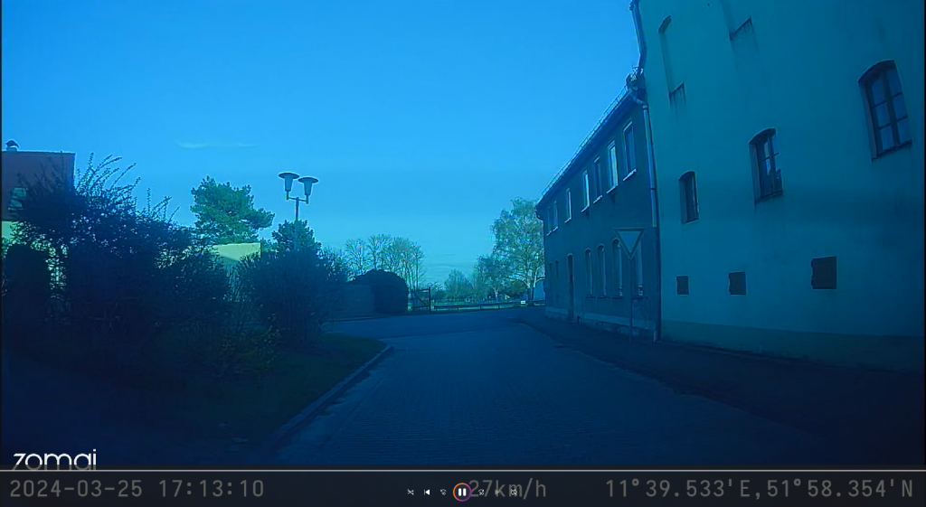 Ansicht der 70mai A810 Dashcam nach hinten