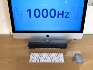 Bazivve V30 PC-Lautsprecher am Computer 1