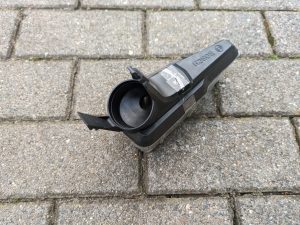 Bürste des Bosch Fontus Akku-Hochdruckreinigers von hinten
