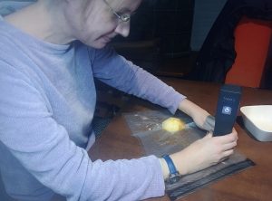 Caso Vacu OneTouch Vakuumierer, Vakuumieren einer Orange im Zip-Beutel