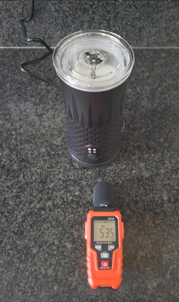 DREAMOON-Milchaufschäumer Lautstärkemessung