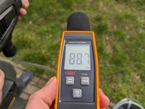 Getestete Lautstärke des Kärcher KHB 6 Akku-Hochdruckreinigers (2)
