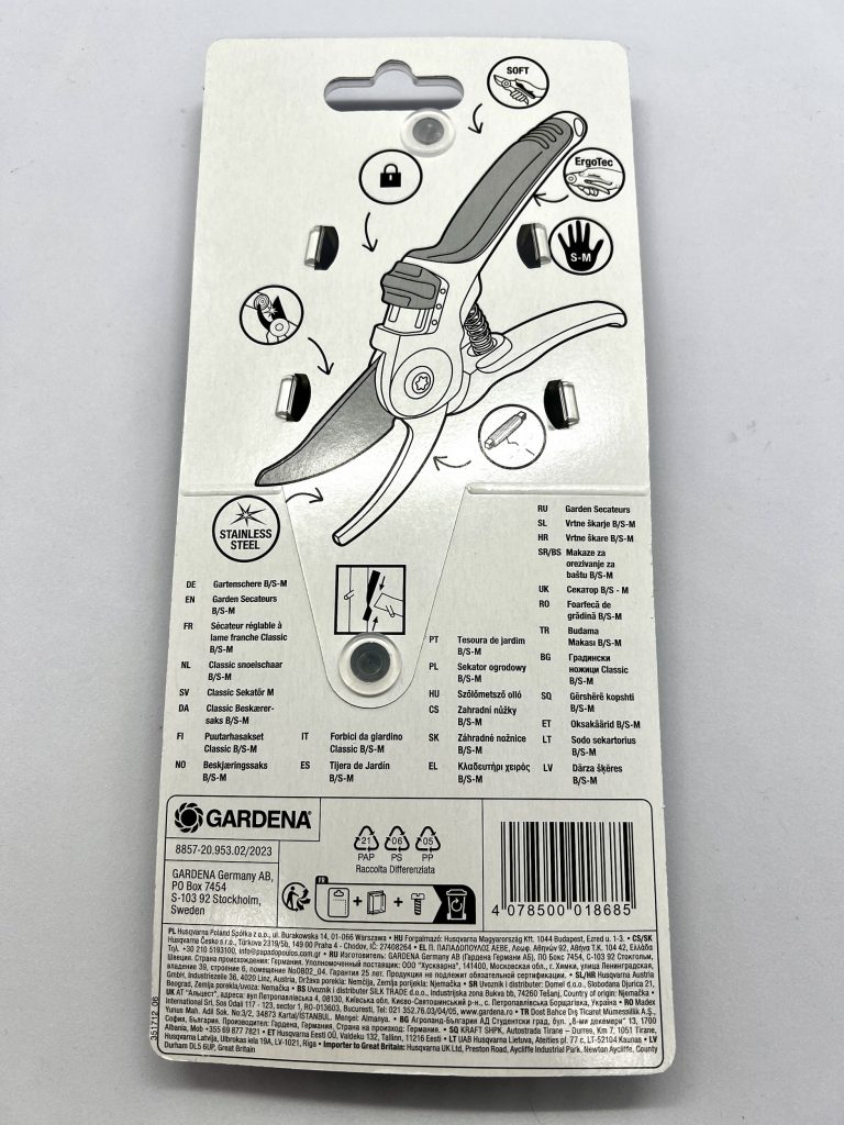 Gardena Gartenschere B/S-M in Originalverpackung