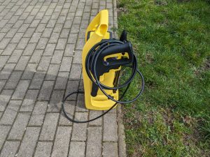 Kärcher K2 Akku-Hochdruckreiniger zusammengebaut von links