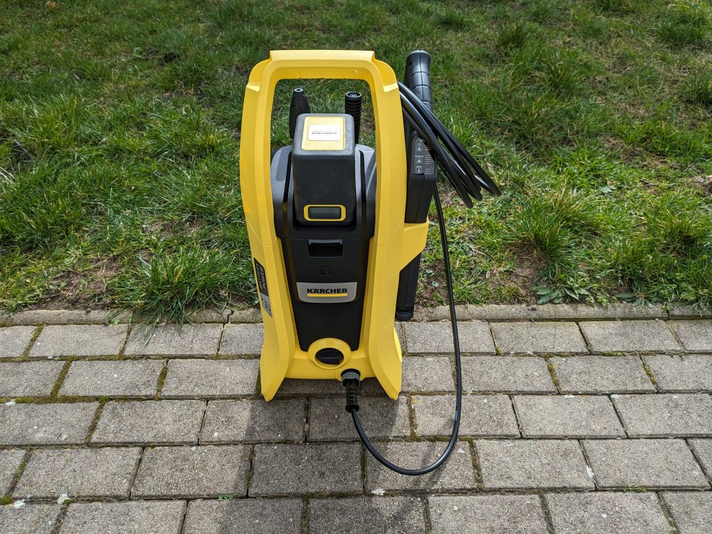 Kärcher K2 Akku-Hochdruckreiniger zusammengebaut von vorne