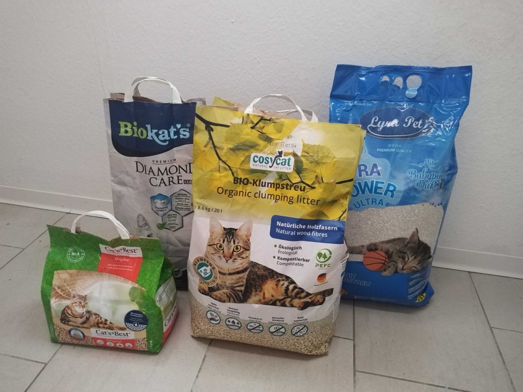 Katzenstreu von Cats Bets, Biokats, Cosycat und LyraPets