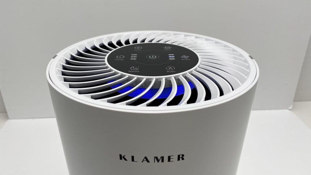 Klamer 300i Luftreiniger Ansicht von der Seite